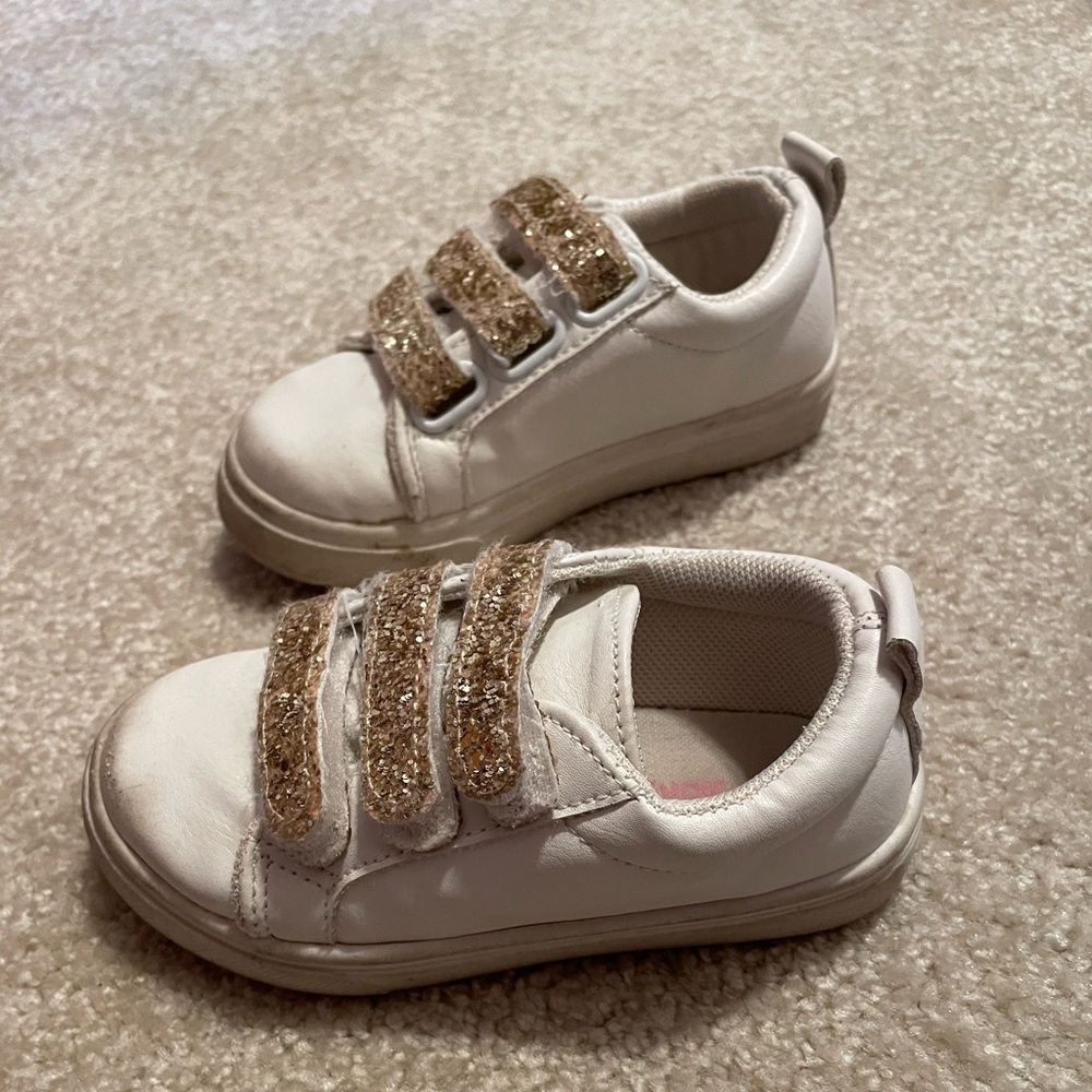 Gold sparkle strap shoes - Picture 6 of 8